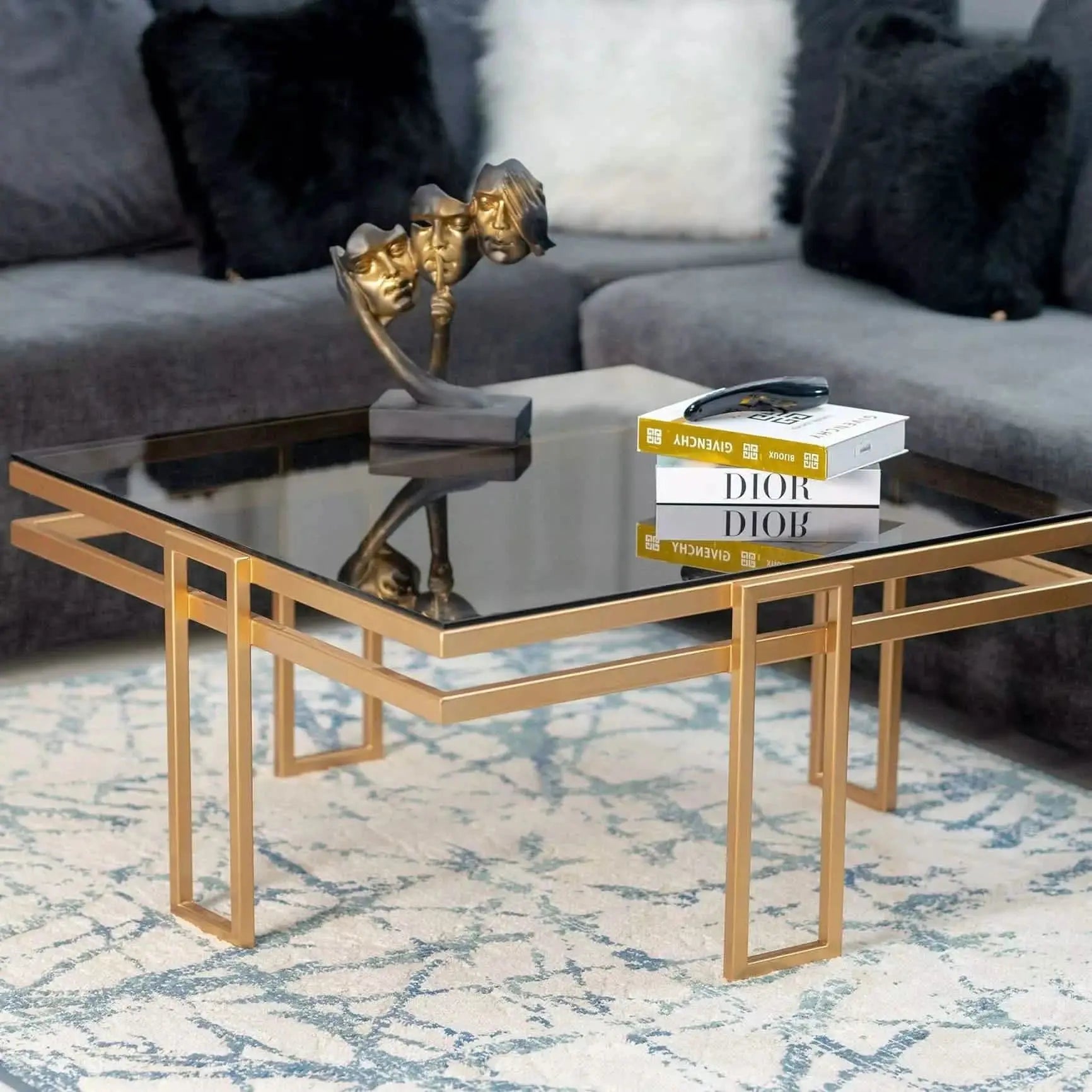 تسوق الأن من هومكس  ترابيزة معدن 90*90*45 سم - CH167 بأفضل سعر وأفضل جودة 