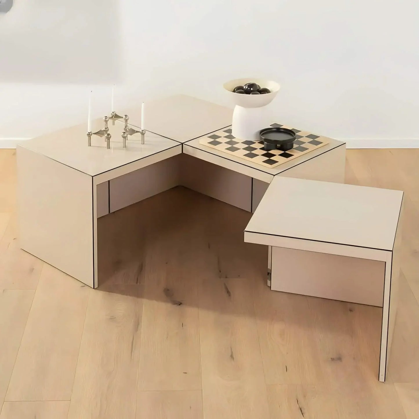 ترابيزة متعدد الوظائف ام دي اف 90*90*45 سم - CLG729 - Homix