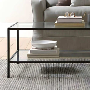 ترابيزة قهوة بسطح زجاج 40*90*50 سم - RON90 Royal Iron