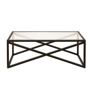 ترابيزة قهوة بسطح زجاج 40*90*50 سم - RON95 Royal Iron