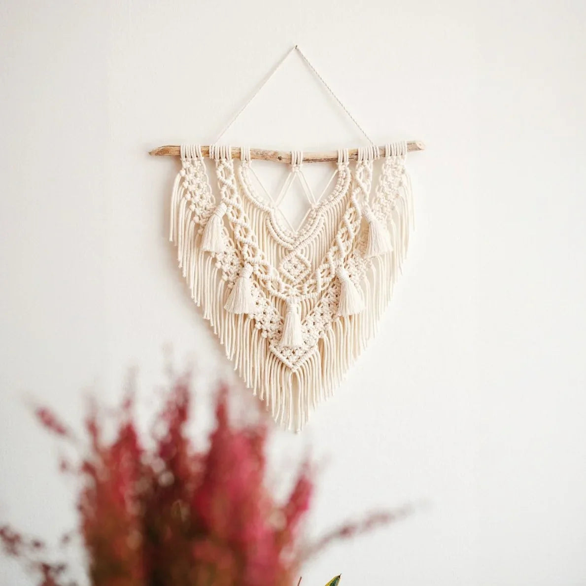 مكرمية حائط خشب، 60*80 سم