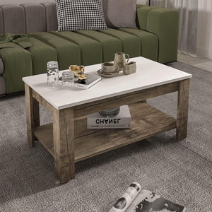 تسوق الأن من هومكس  ترابيزة قهوة ام دي اف 92*52*43 سم - ZAT6 بأفضل سعر وأفضل جودة 