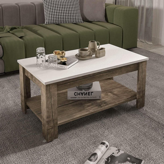 تسوق الأن من هومكس  ترابيزة قهوة ام دي اف 92*52*43 سم - ZAT6 بأفضل سعر وأفضل جودة 