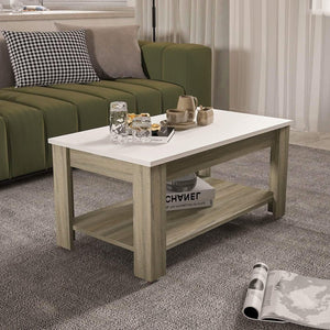 تسوق الأن من هومكس  ترابيزة قهوة ام دي اف 92*52*43 سم - ZAT6 بأفضل سعر وأفضل جودة 