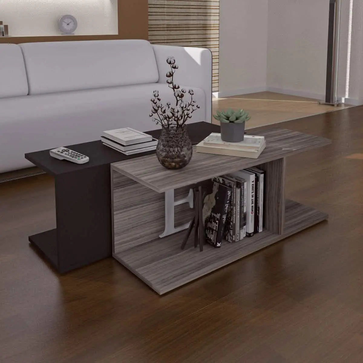 ترابيزة قهوة مزدوجة، 90*60*35 سم