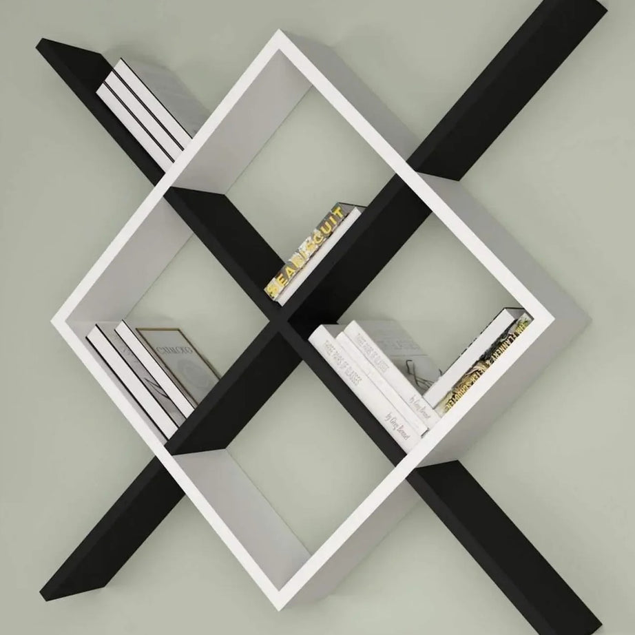 وحدة أرفف ام دي اف، 110*15*110 سم