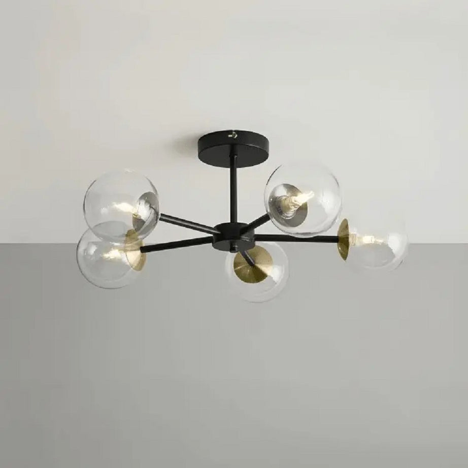 نجفة ستيل و زجاج، 90*40 سم