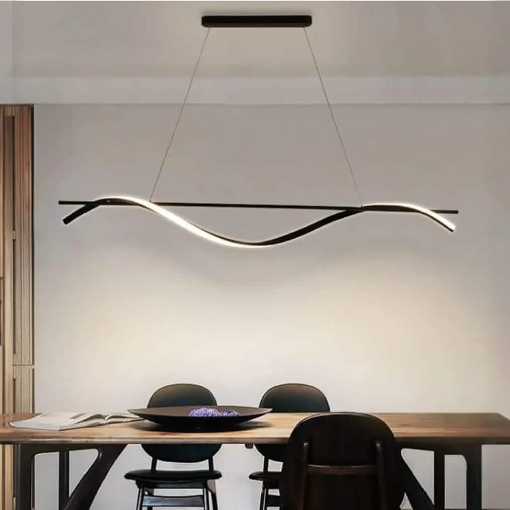 نجفة معدن و رابر، 100*75 سم- أسود