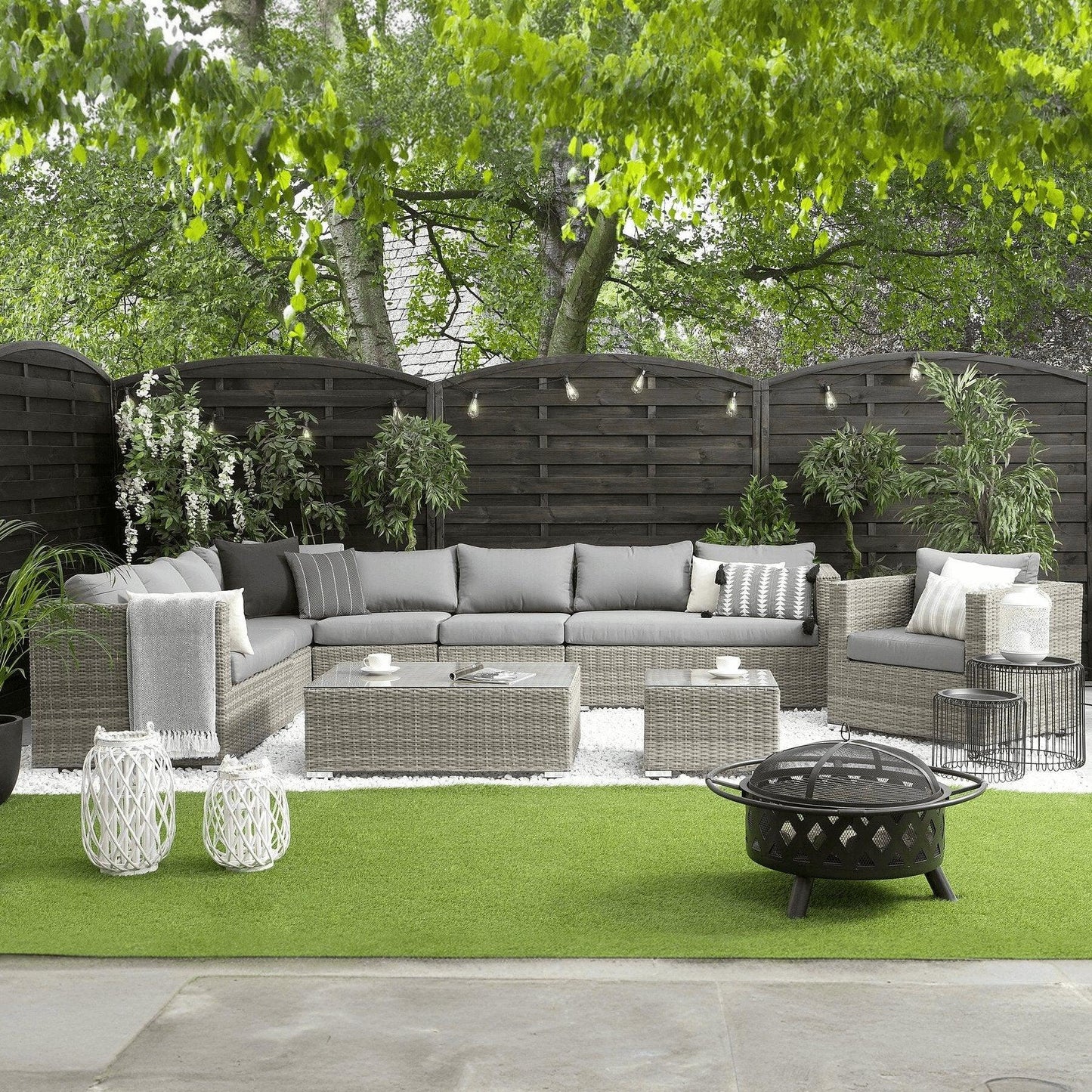 طقم خارجي معدن و راتان - OSR50 - Homix