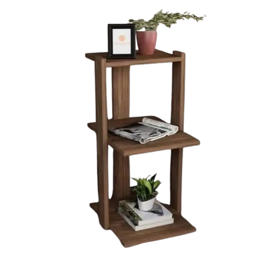 ترابيزة جانبية ام دي اف، 30*40*70 سم - بني