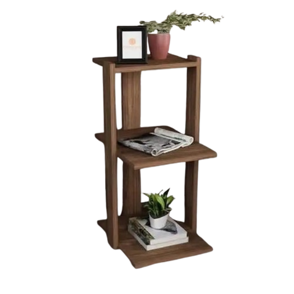 ترابيزة جانبية ام دي اف، 30*40*70 سم - بني