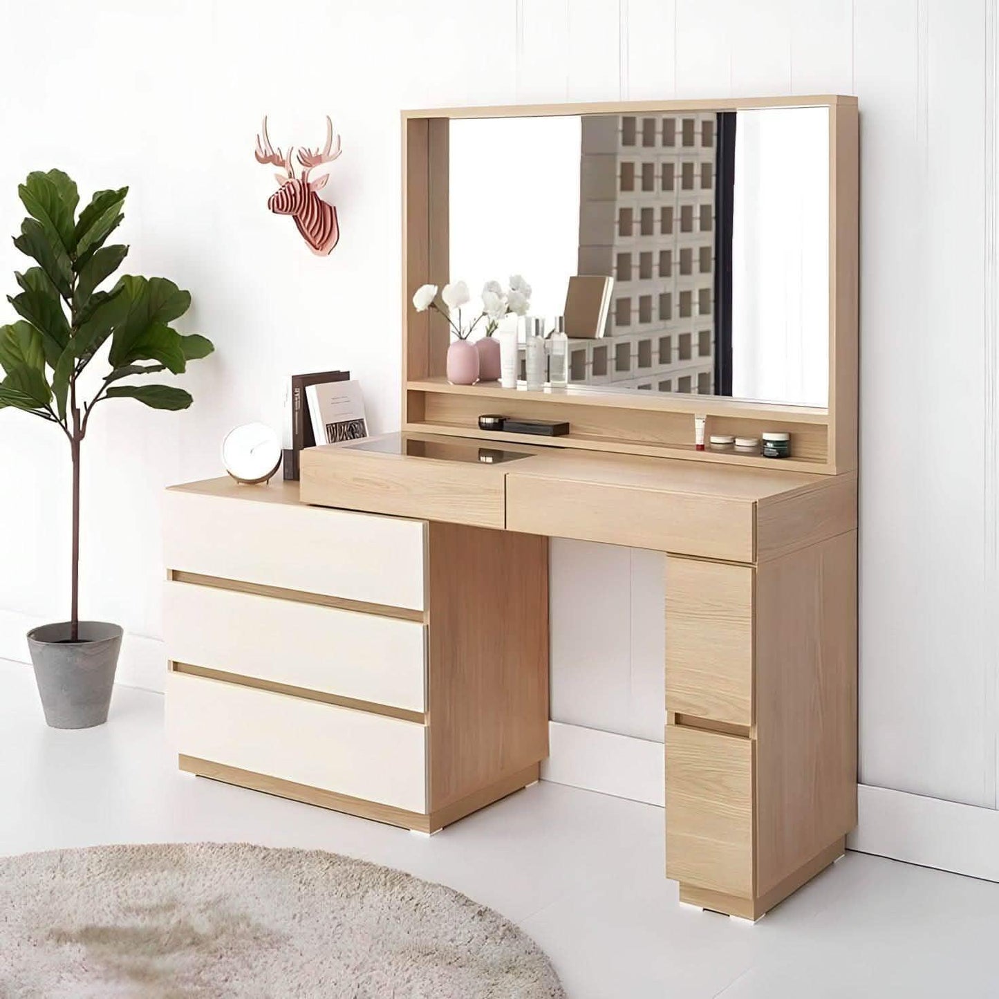 تسريحة ام دي اف، 120*35*140 سم