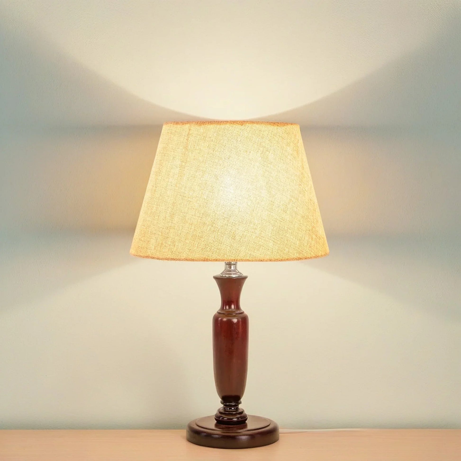 أباجورة خشب زان، 30*45 سم