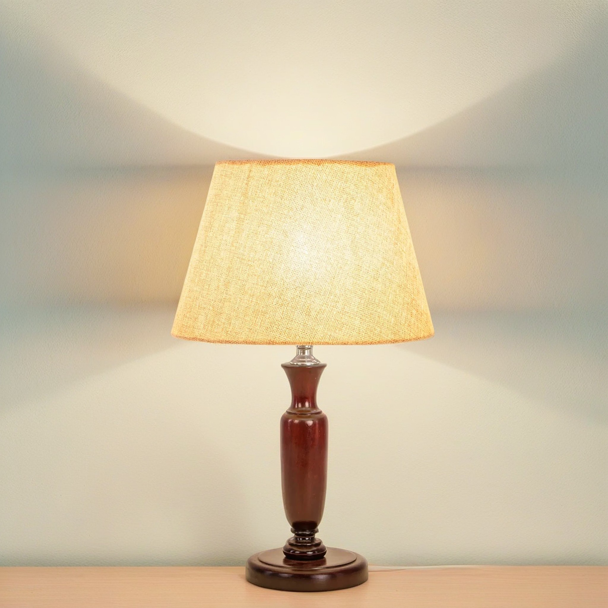 أباجورة خشب زان، 30*45 سم