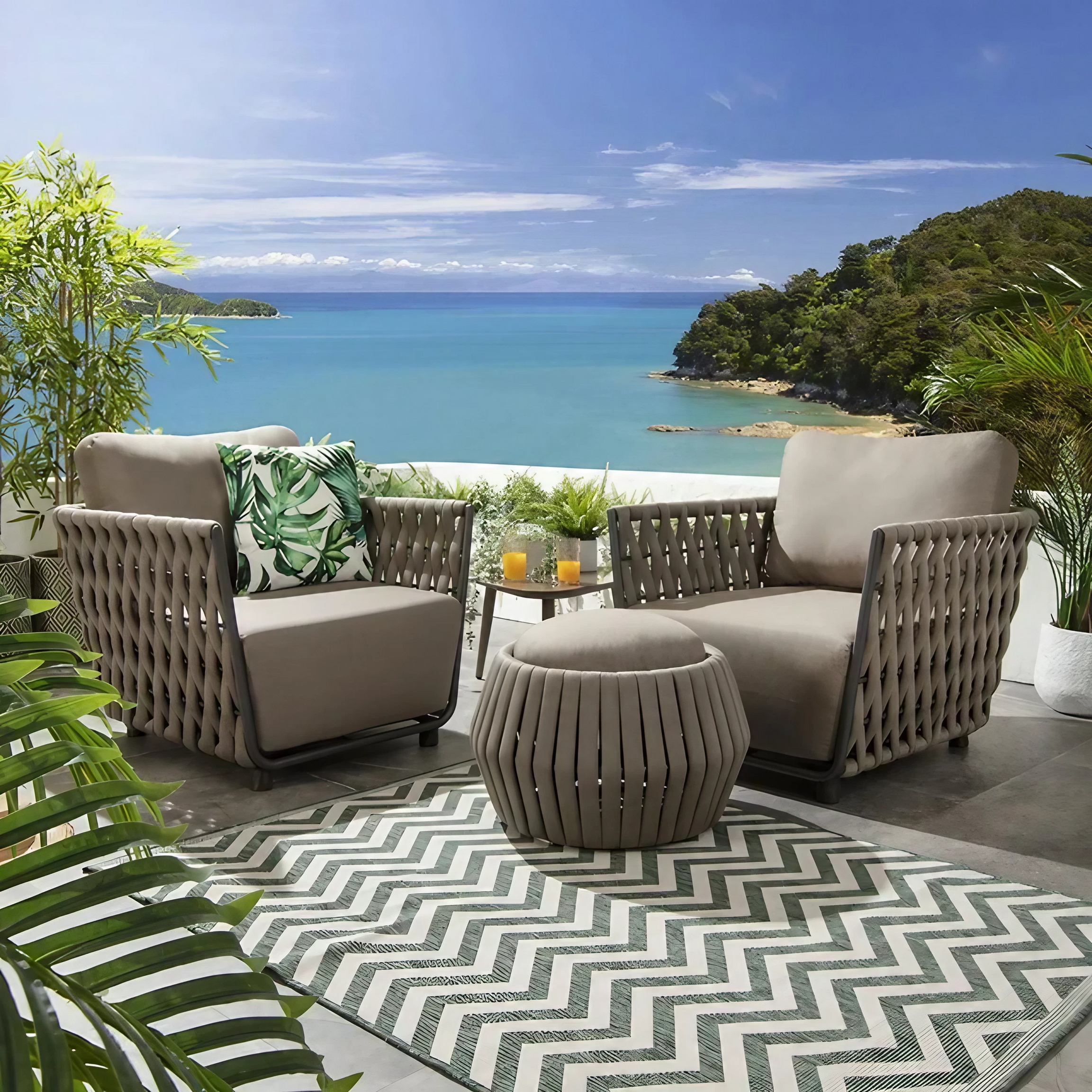 طقم خارجي ستيل و دوبار، 3 قطع