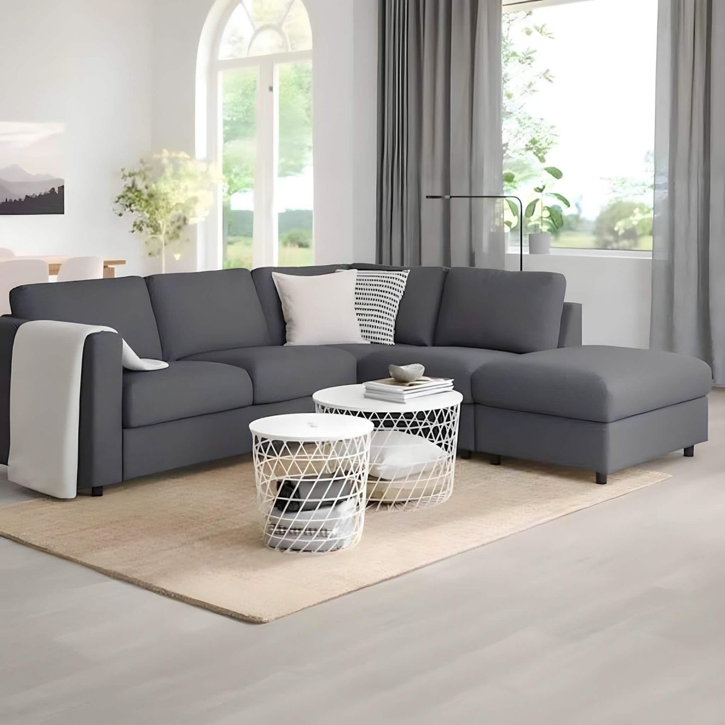 ركنة خشب زان أحمر، 260*200*80 سم