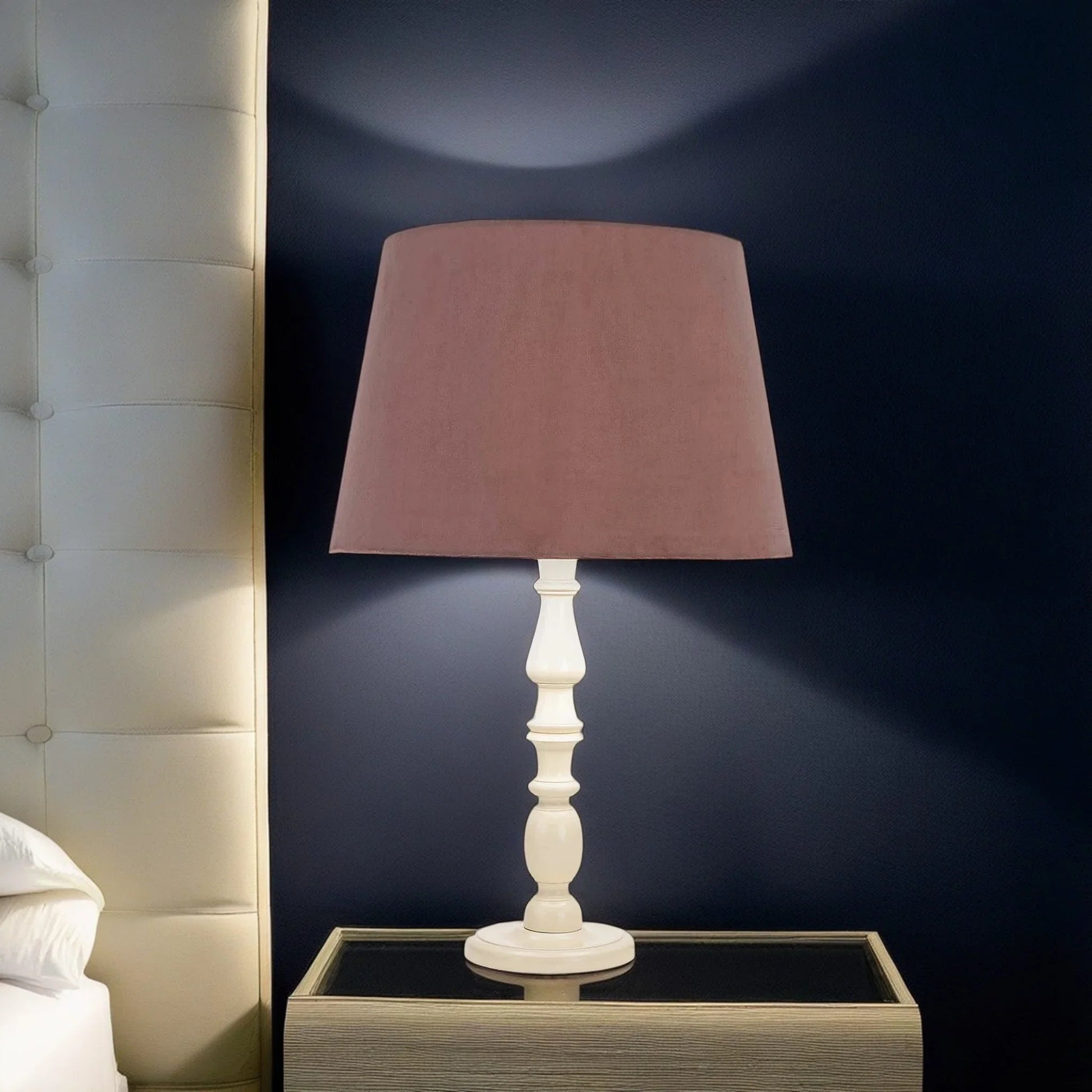 أباجورة خشب زان، 45*60 سم