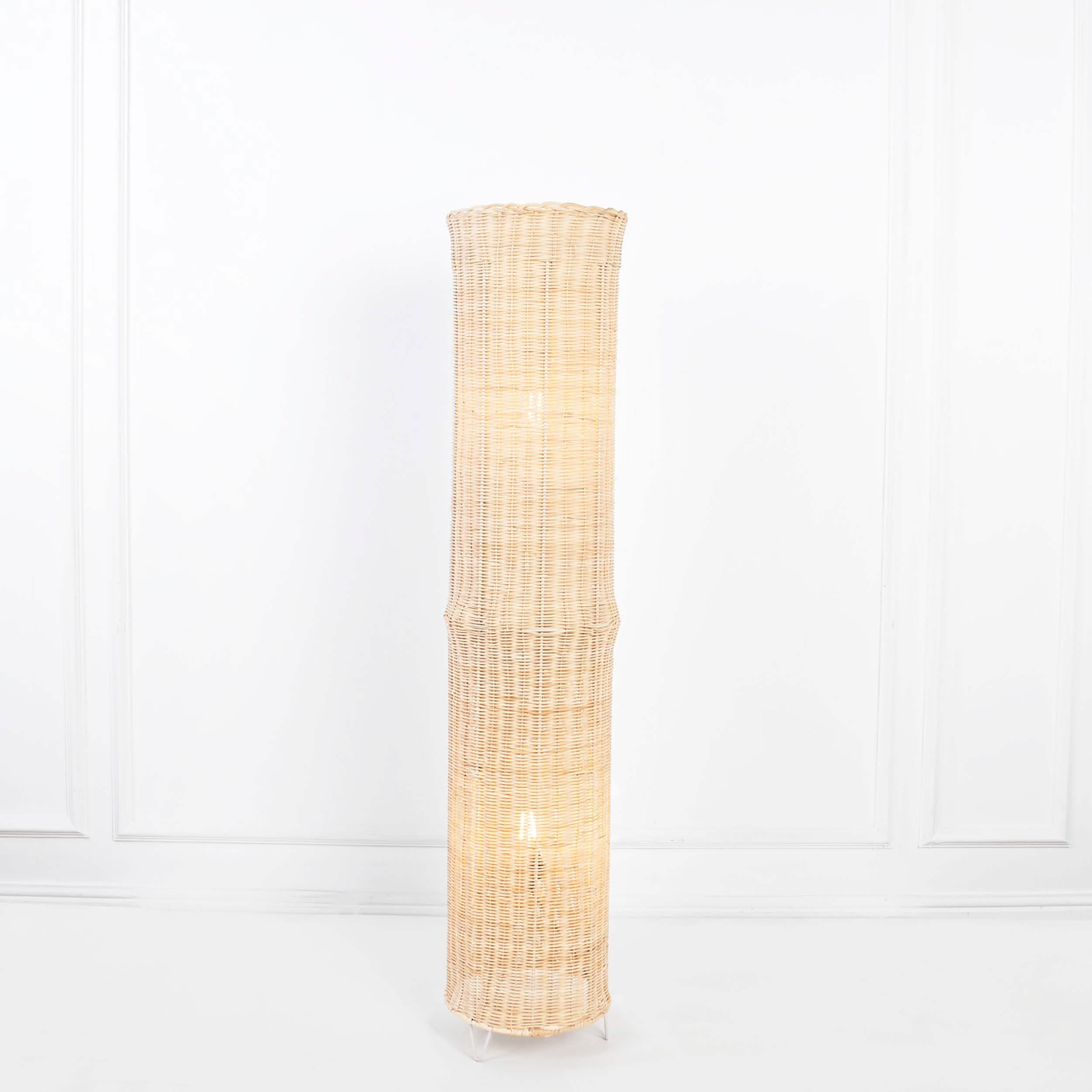 أباجورة أرضية خيرزان، 20*100 سم