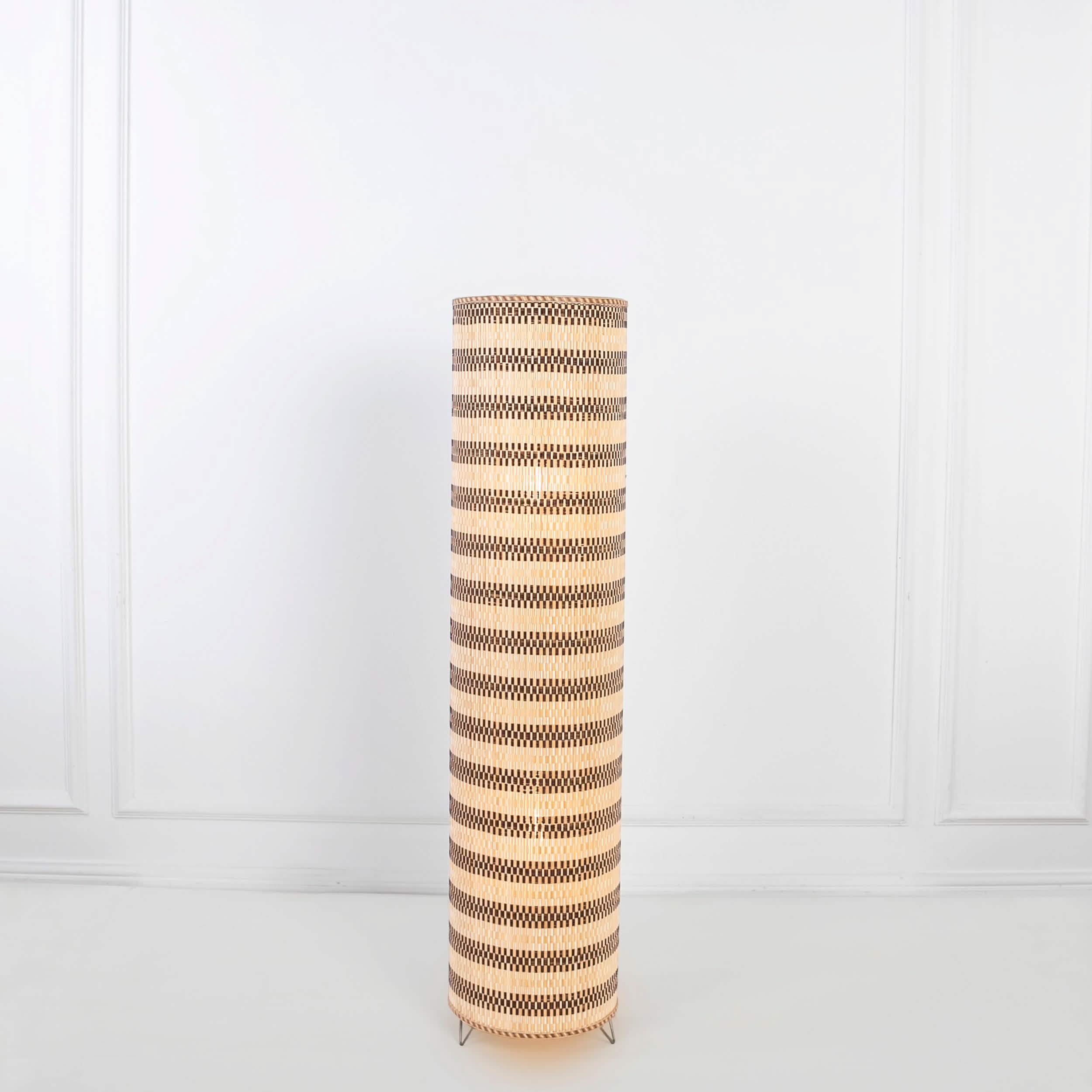 أباجورة أرضية خيزران، 25*90 سم