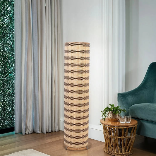 أباجورة أرضية خيزران، 25*90 سم