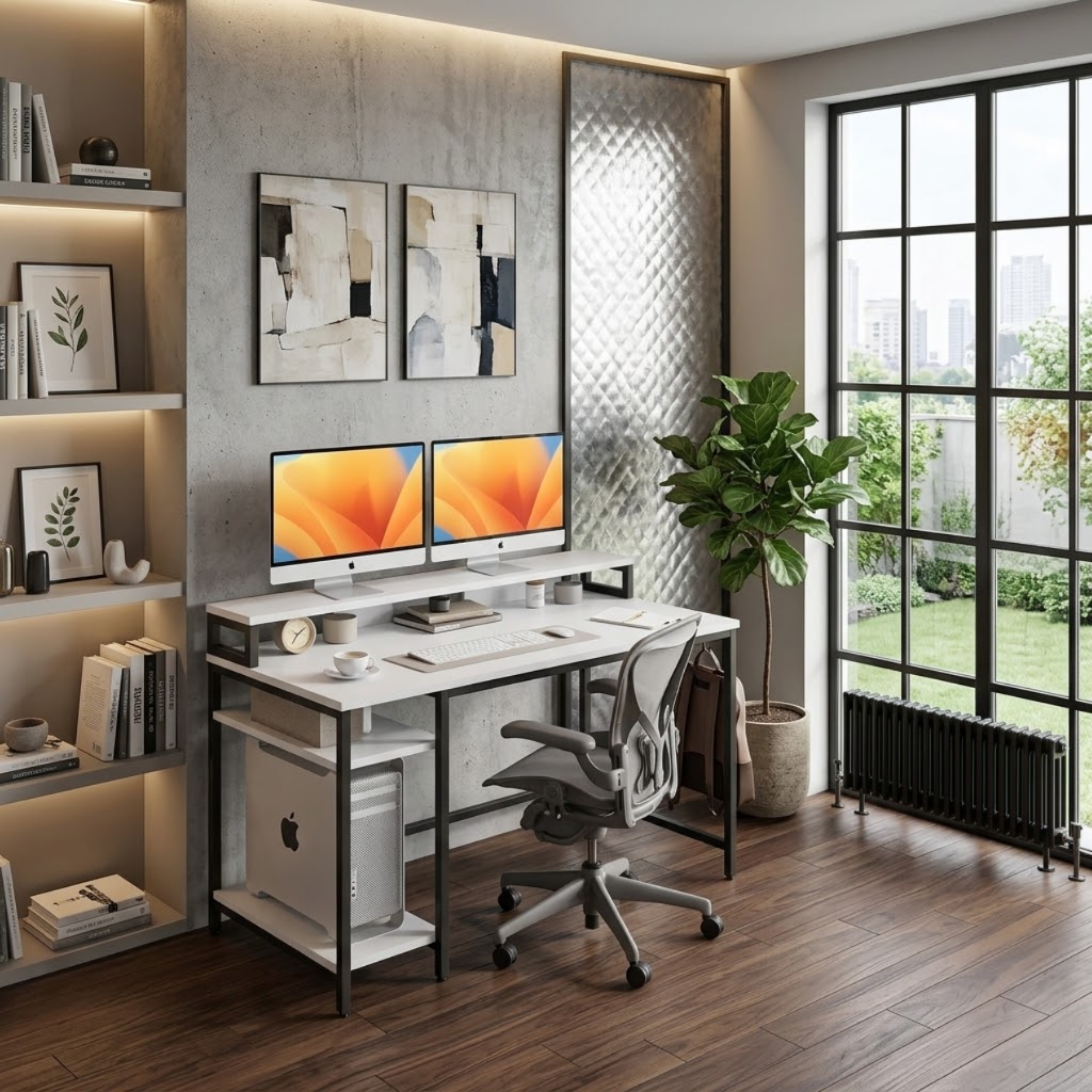 مكتب معدن، 120*60*75 سم