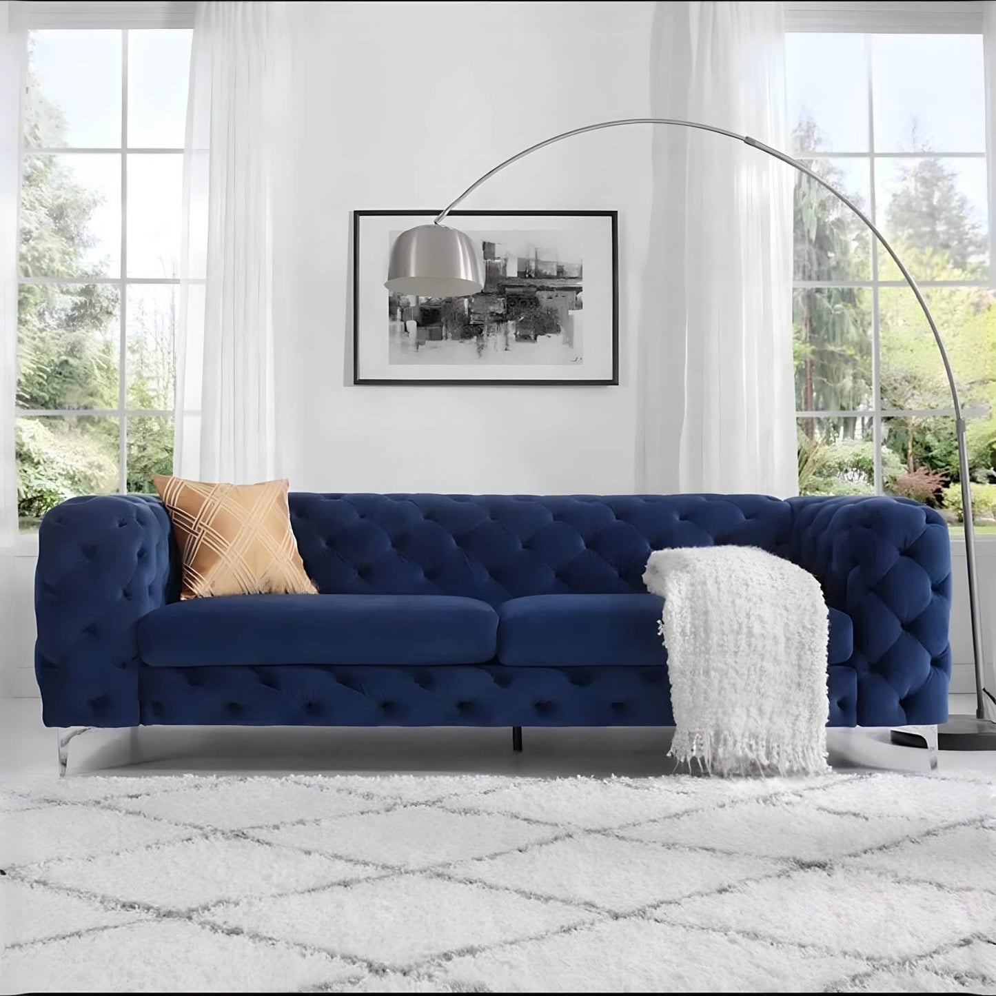 كنبة خشب زان أحمر، 210*80*55 سم