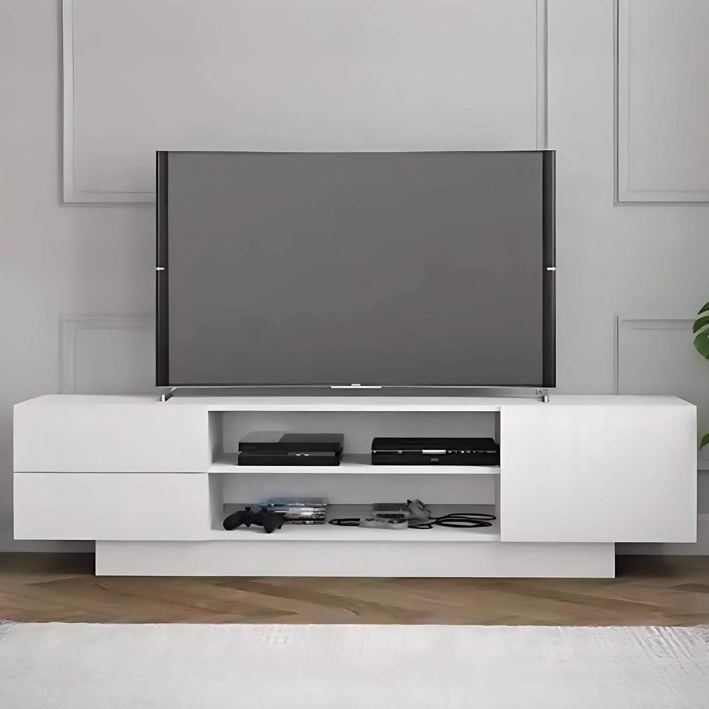 ترابيزة تليفزيون ام دي اف، 160*55*35 سم