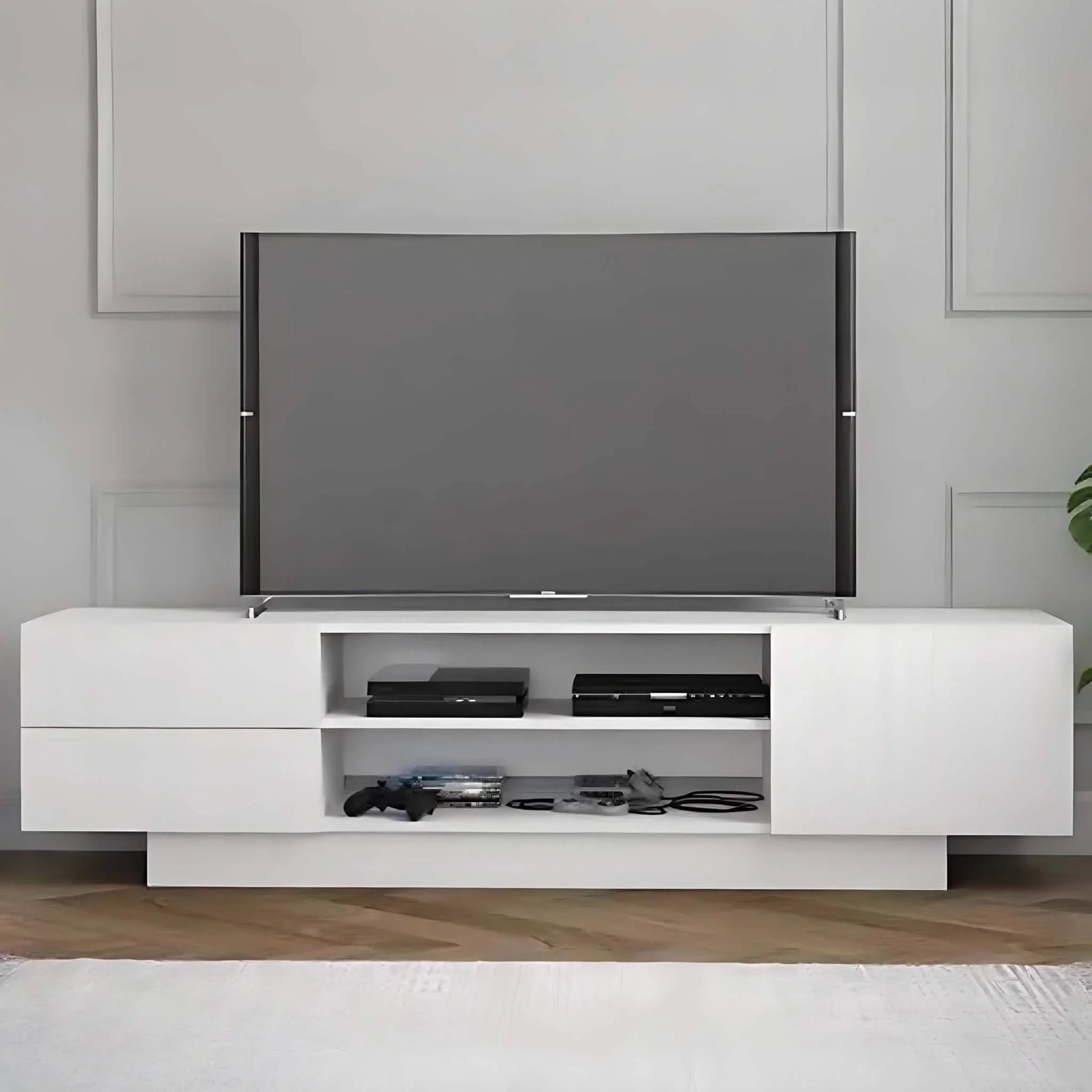 ترابيزة تليفزيون ام دي اف، 160*55*35 سم