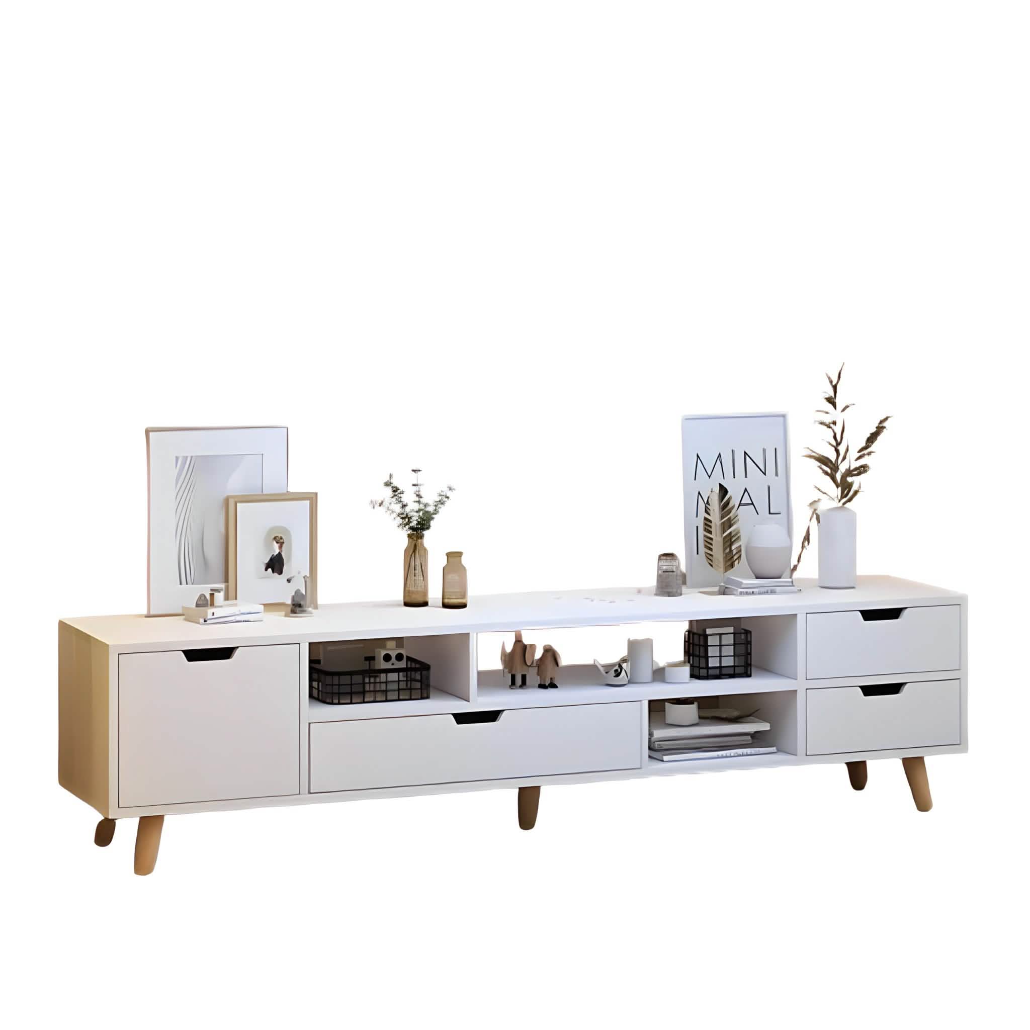 ترابيزة تليفزيون ام دي اف، 160*55*35 سم