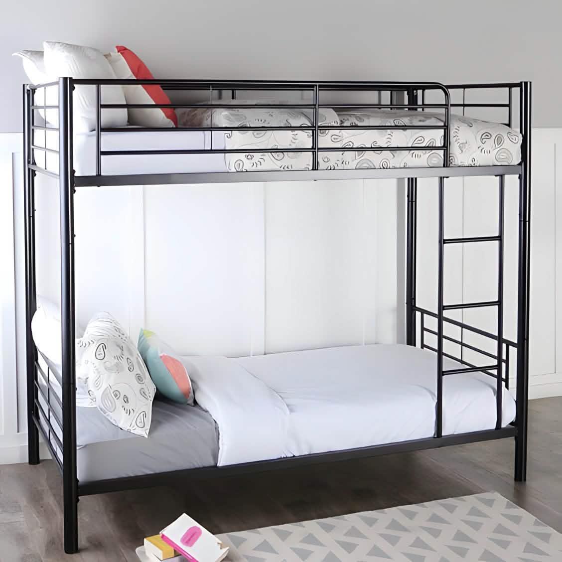 سرير دورين معدن أسود 120*200*200 سم - RON268 Royal Iron