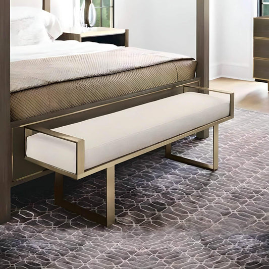 بانكيت معدن ذهبي 120*40*50 سم - RON110 Royal Iron