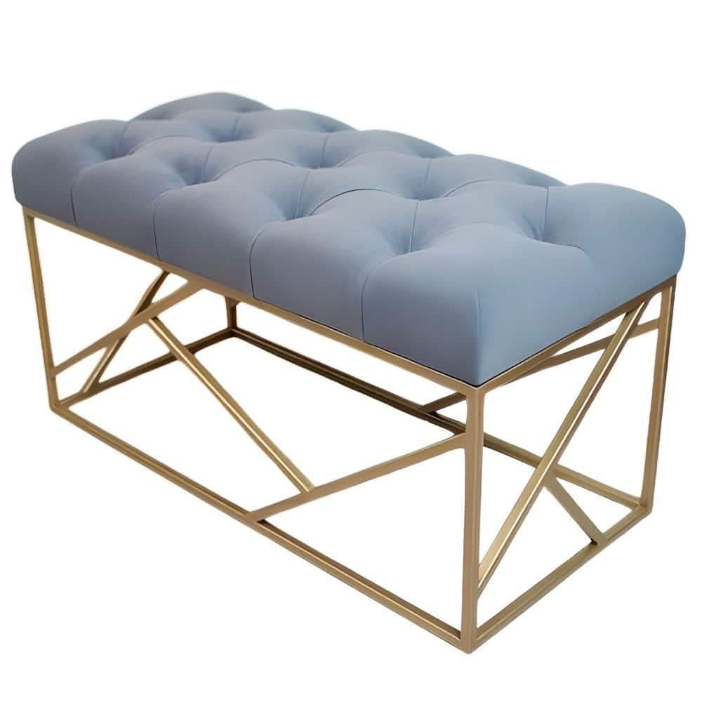 بانكيت معدن ذهبي 120*40*50 سم - RON113 Royal Iron