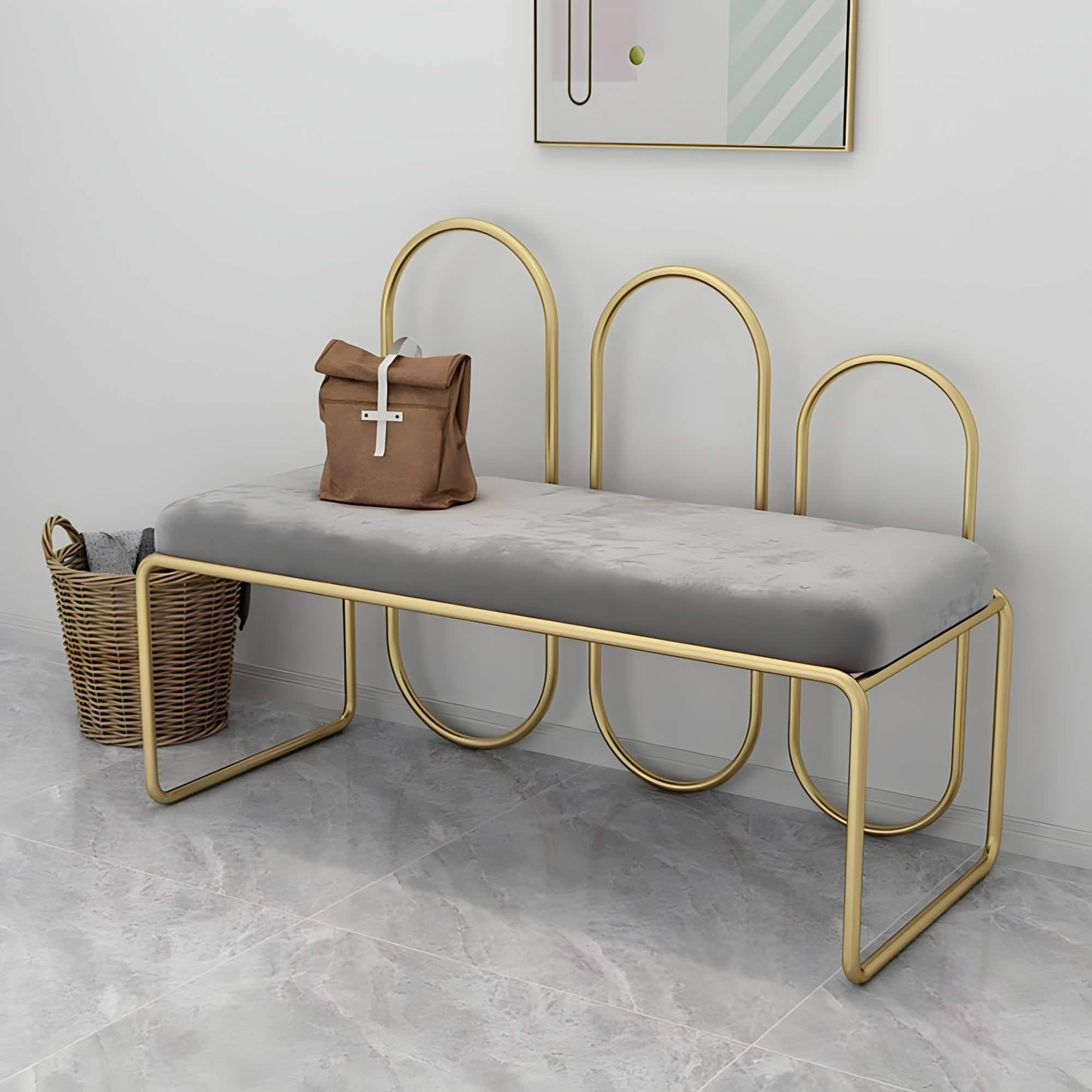بانكيت معدن ذهبي 120*50*100 سم - RON117 Royal Iron