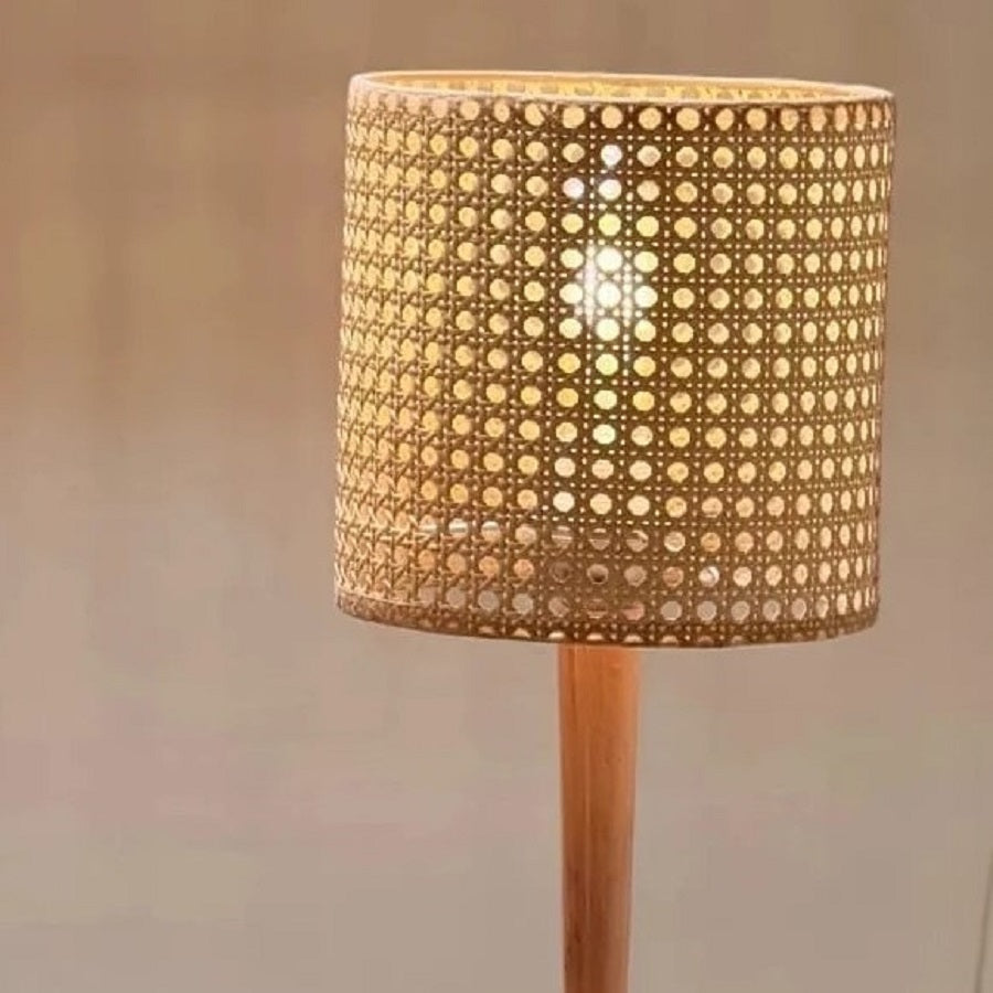 طقم أباجورات راتان، 20*45 سم - قطعتين