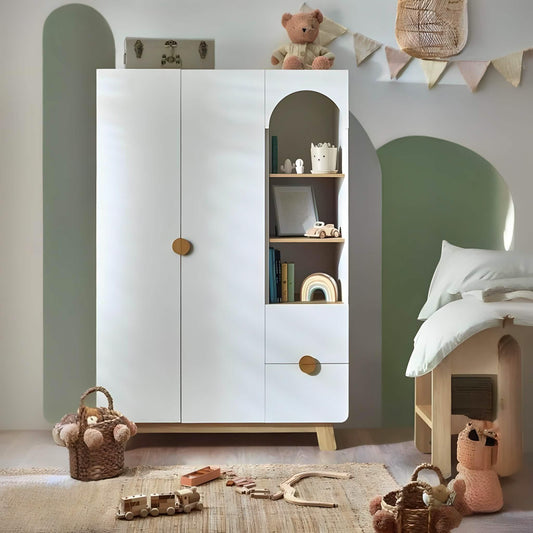 دولاب أطفال خشب ام دي اف، 100*40*160 سم