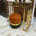Steel console with glass top, 120x40x90 cm