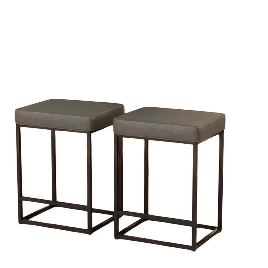 كرسي بار ستيل و جلد، 40*40*70 سم