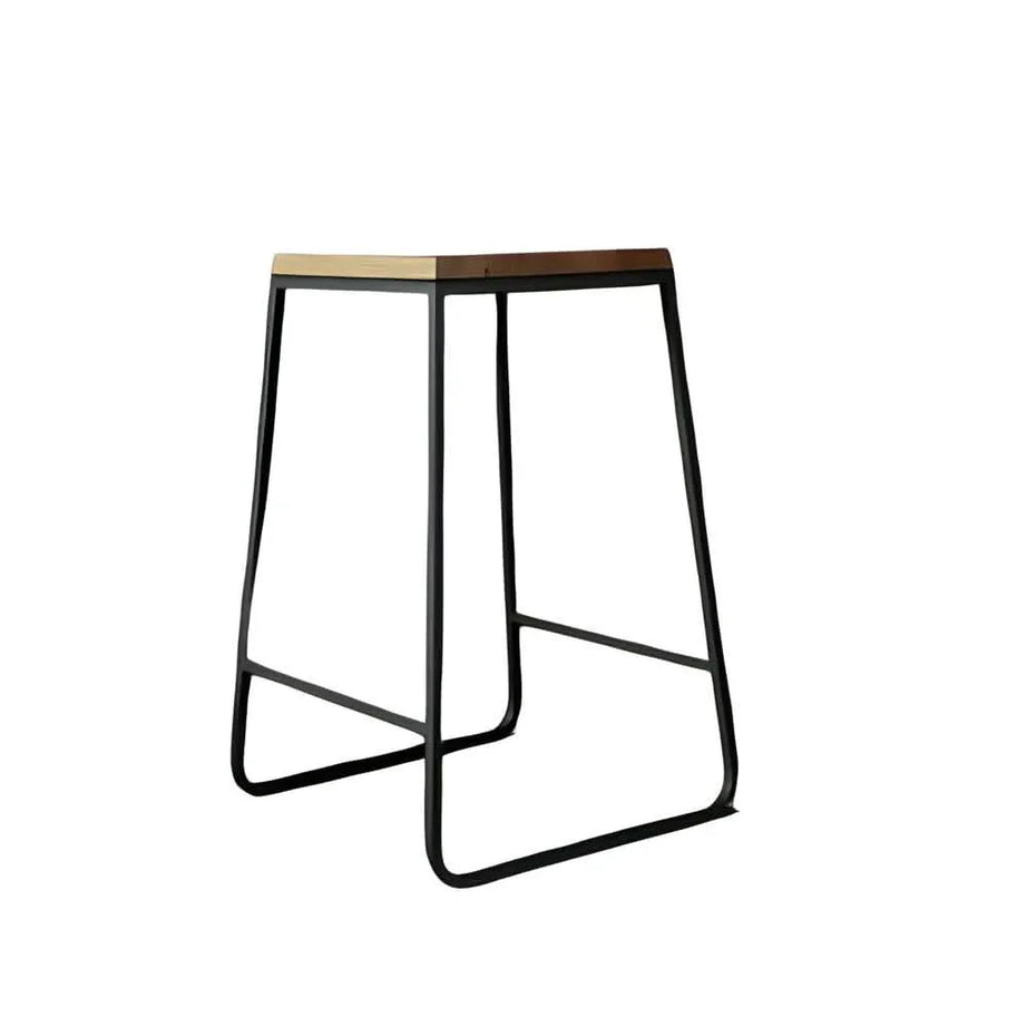 كرسي بار ستيل و ام دي اف، 40*40*65 سم