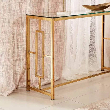 تسوق الأن من هومكس  كونسول حديث بسطح زجاج - CH150 بأفضل سعر وأفضل جودة 