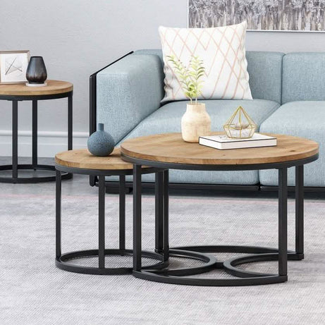 طقم ترابيزة قهوة ستيل، 3 قطع