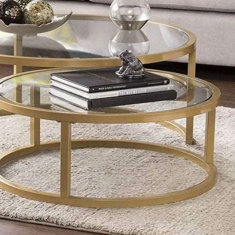 ترابيزة قهوة مزدوجة معدن - CH175 Cityhome