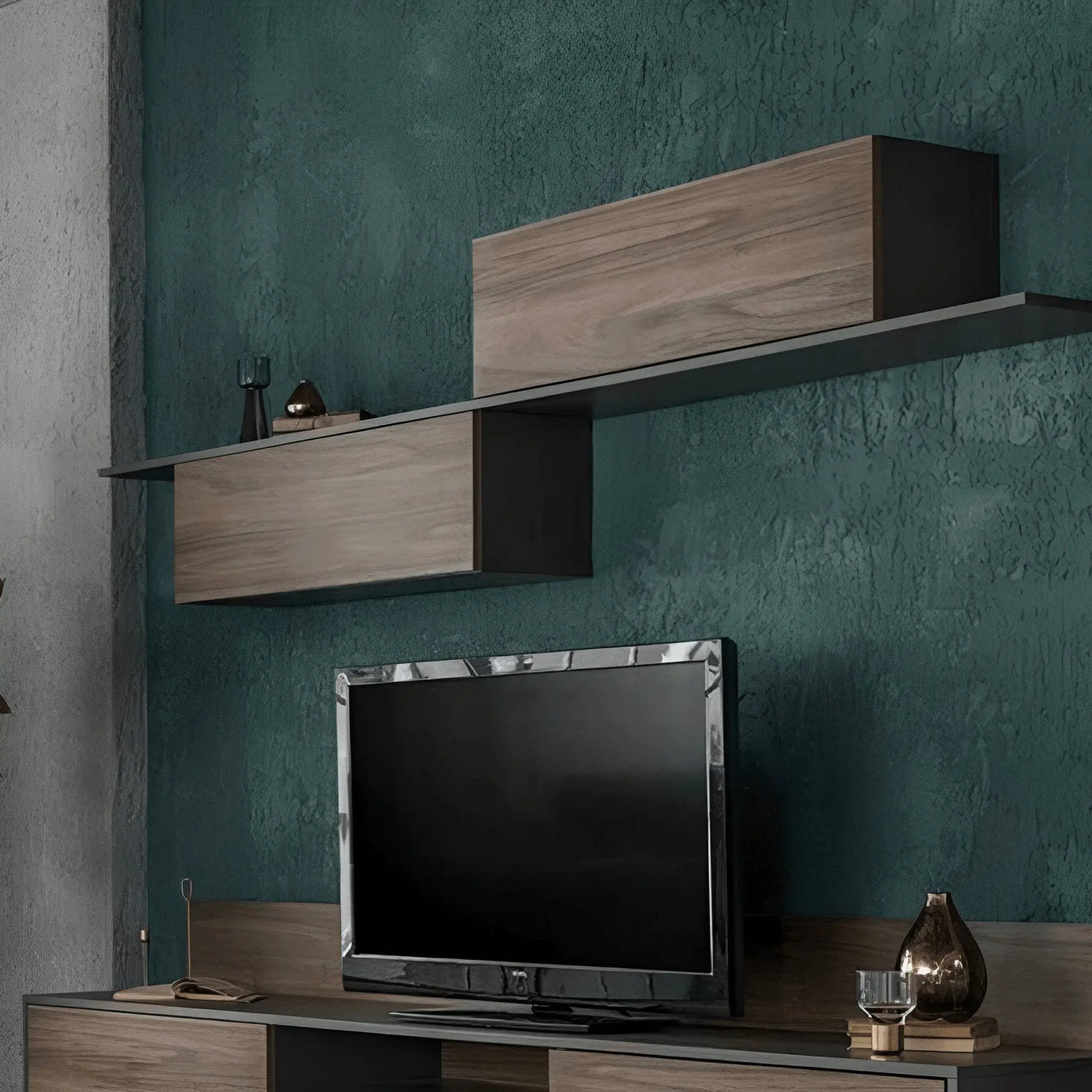 ترابيزة تليفزيون بوحدة علوية ام دي اف - CLG235 - Homix