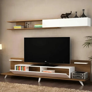 ترابيزة تليفزيون بأرفف علوية خشب ام دي اف - CLG277 - Homix