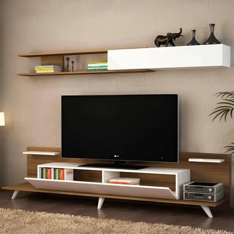 ترابيزة تليفزيون بأرفف علوية خشب ام دي اف - CLG277 - Homix