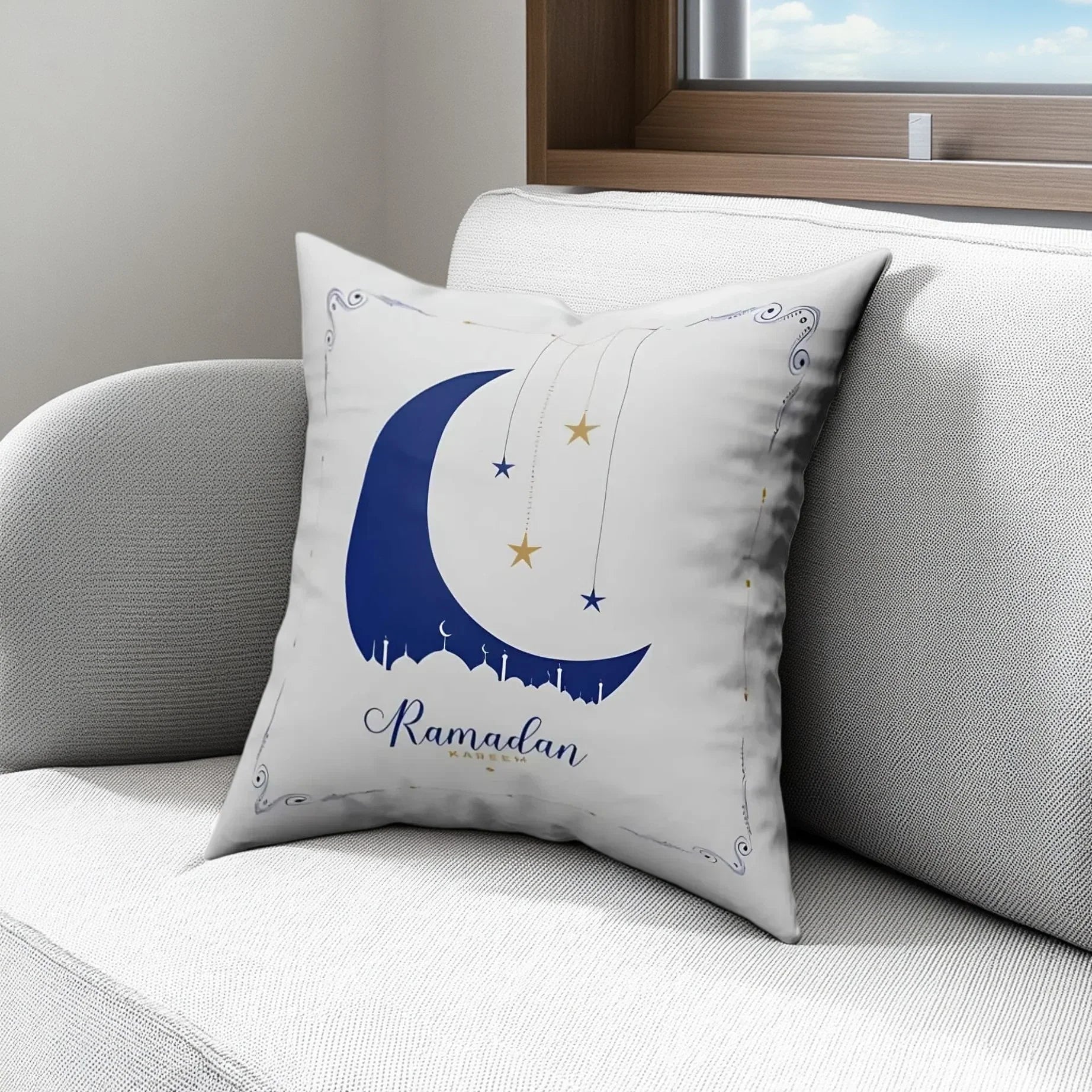 كوشن رمضانية بوليستر، 40*40 سم