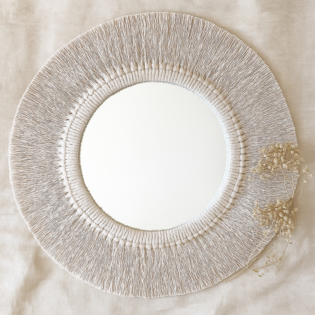 مرايا مكرمية، 50*50 سم