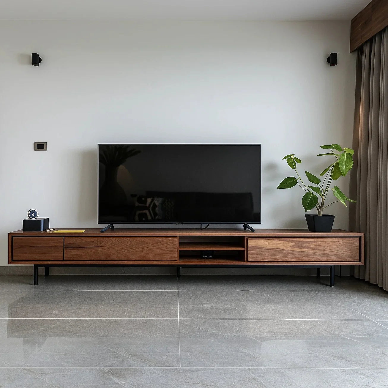 ترابيزة تليفزيون خشب كونتر، 180*40*50 سم