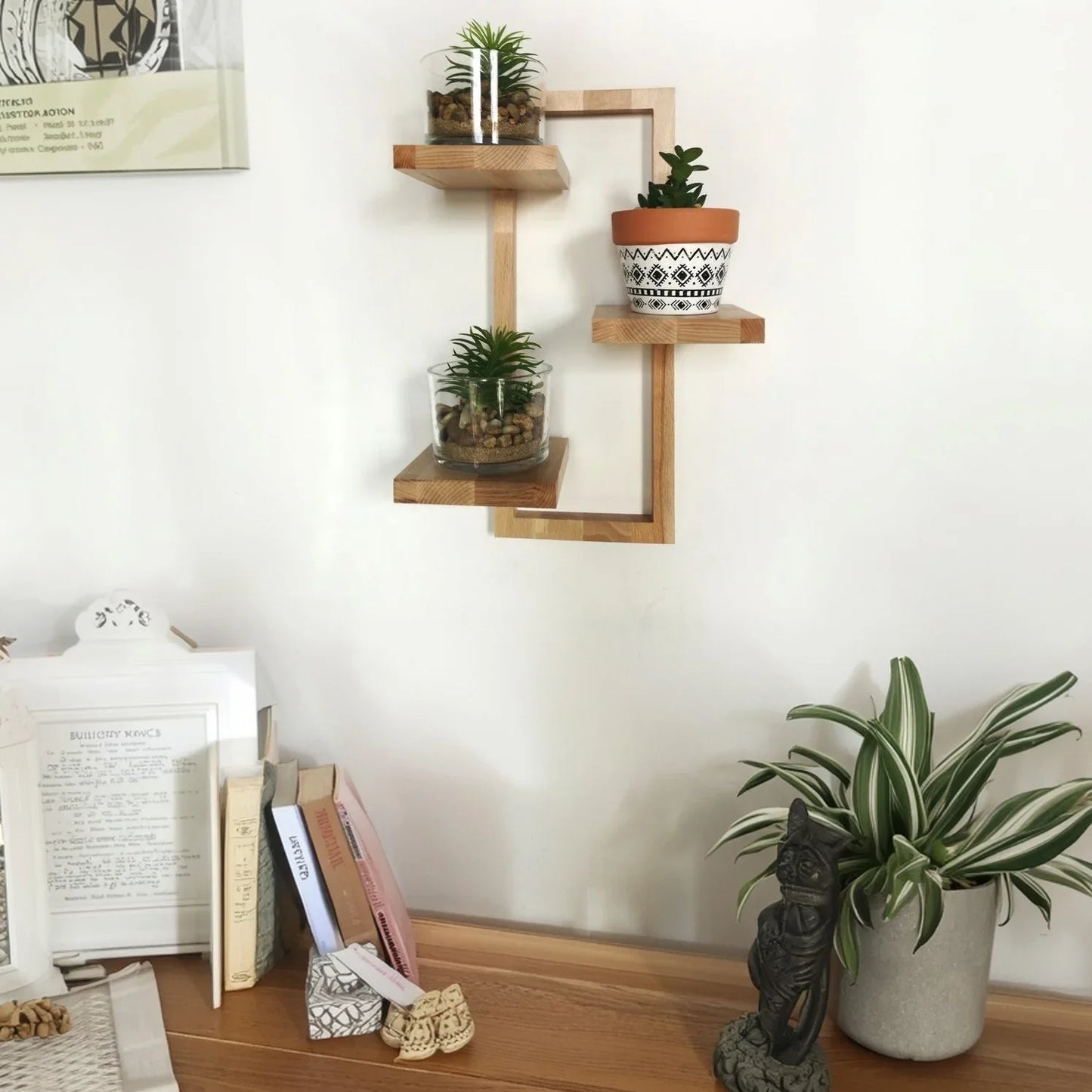 وحدة أرفف خشب موسكي، 35*15*60 سم