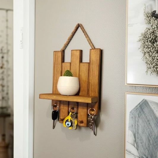 رف حائط خشب موسكي، 60*12.5*60 سم