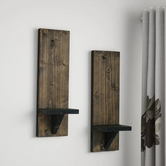 رف حائط خشب موسكي، 12.5*15*50 سم